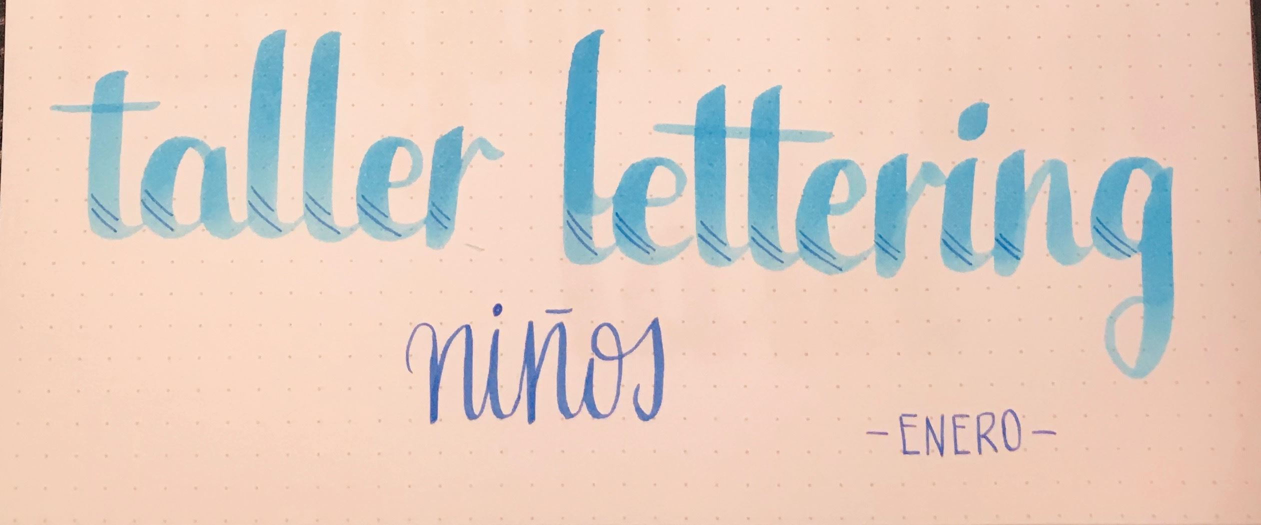LETRIIIITAS.Taller de Lettering para niños