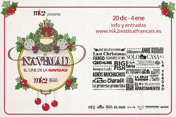 NAVIMAD. Del 20/12 al 4/01/20. Sala de cine mk2 Institut Français.Madrid. Sorteamos  2 abonos dobles