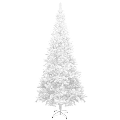 Árbol de navidad artificial vidaXL, L 240 cm Blanco