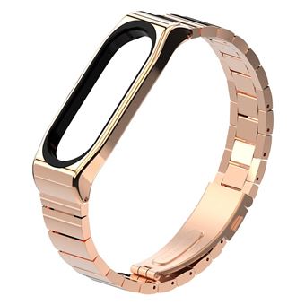 Pulsera Acero Stainless Lux + Herramienta Xiaomi Mi Band 3 / Mi Band 4 Gold