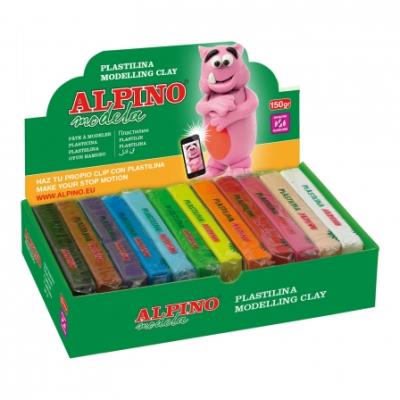 Alpino Dp000918 - Plastilina, 12 Unidades, Multicolor