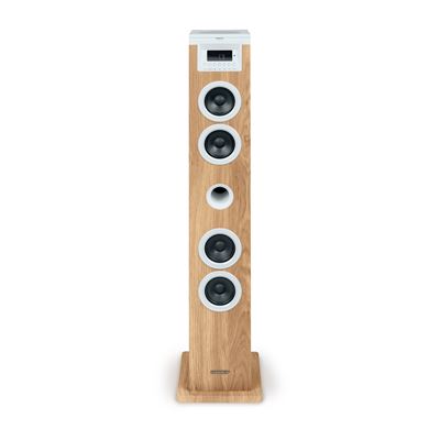 Altavoz Torre Thomson Bluetooth Cd-usb-sd 60w Radio Fm Blanco-madera Ds121cd