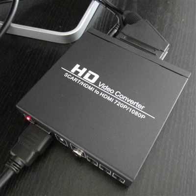 Convertidor de Scart a Hdmi 1080p Scart-hdmi con cable Scart de