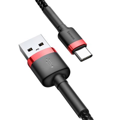 Cable USB-A/USB-C Cafule 50cm 3A QC 3.0 CATKLF-A91 - Imagen 3