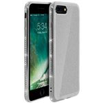 Carcasa iPhone 7 Plus , iPhone 8 Plus efecto lentejuelas con brillantes- Plata