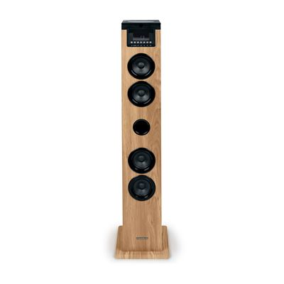 Thomson Negro Altavoz Torre -Madera Bluetooth Cd-Usb-Sd 60W Radio Fm Ds122cd