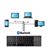 Teclado inalámbrico Bluetooth triple plegable Blanco_1