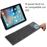 Teclado inalámbrico Bluetooth triple plegable Blanco_2