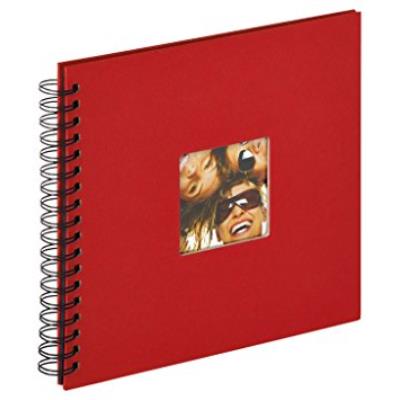 Álbum De Caracol Fun - 26 X 25 Cm - 40 Páginas - Rojo