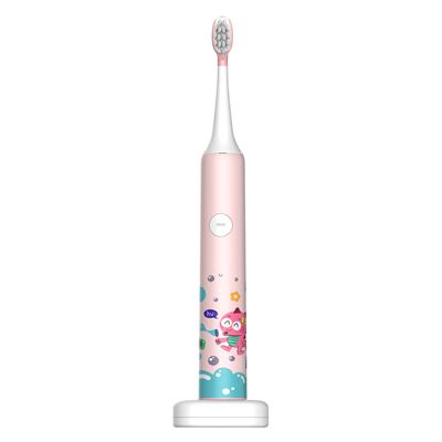 Cepillo De Dientes Eléctrico Infantil Con Batería Recargable Y Cabezal Dam Rosa