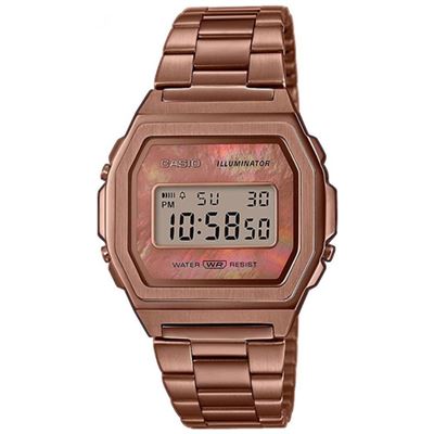 Reloj Digital Casio mujer acero rosa para de cuarzo con correa en inoxidable a1000rg5ef