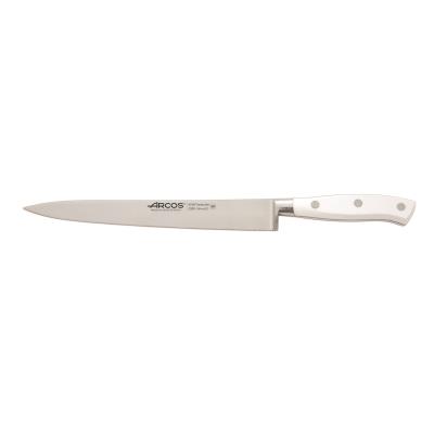 Cuchillo Fileteador Arcos Riviera Blanc 233024 De Acero Nitrum, Con Mango De Polioximetileno Y Hoja De 20 Cm En Estuche