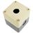 Caja de control de dispositivos eléctricos BeMatik para 1 pulsador o interruptor de 22 mm gris h=80mm_0