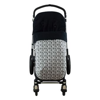 Saco universal Janabebé para silla de coche de abrigo polar Black Rayo