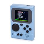 Mini consola portátil retro Pocket Player con 198 juegos de 8 bits, pantalla de 2 pulgadas. DAM Azul Claro