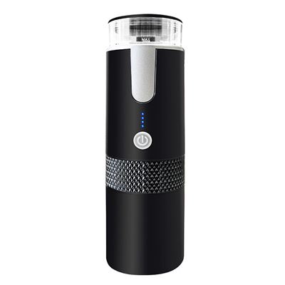 Cafetera De Cápsulas Portátil Dam Con Tanque De 170 Ml Batería Recargable Y Calentador Eléctrico Negro