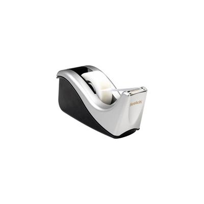 Scotch® Desktop Tape Dispenser C60-ST, Silvertech Two-Tone