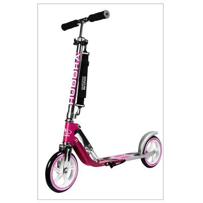 Hudora 14764 Patinete Big Wheel 205, Magenta / Plateado