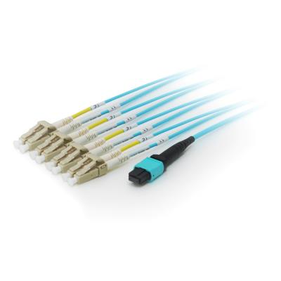 Equip 25556307 Cable de fibra optica 3 om4 mtp 4x lc cian 50125î½m 3.0m 3m 8