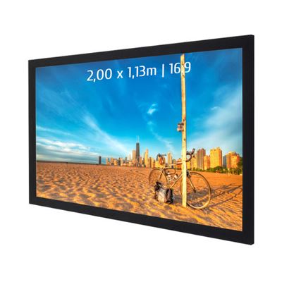 Pantalla De Proyección Fija Con Marco 200 X 113 Cm- Formato 16/9