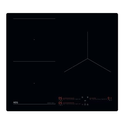Placa De Inducción Aeg Ti63iq10ib 3 Zonas 60cm Negro