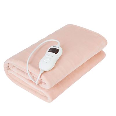 Calienta Camas Eléctrico Camry Cr 7423 150 X 80 Cm 8 Niveles Temperatura, Temporizador, Lavable, Forro Polar Beige, 60w