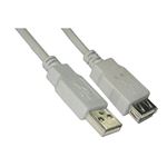 Nanocable Cable USB 2.0, Tipo A/M-A/H, Beige, 1.0 M