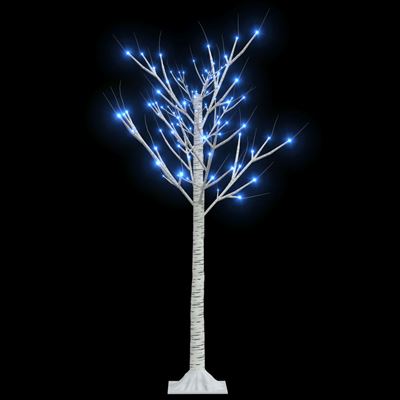 Árbol de Navidad vidaXL 120 LEDs sauce azul 1,2 m interior/exterior