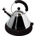 Alessi Mg32 Az hervidor de agua inalámbrico acero inoxidable y mango poliamida color negro