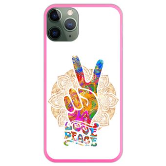 Hapdey Funda Rosa Para Iphone 11 Pro Max Diseno Victoria Hippie Amor Y Paz Fundas Y Carcasas Para Telefono Movil Los Mejores Precios Fnac