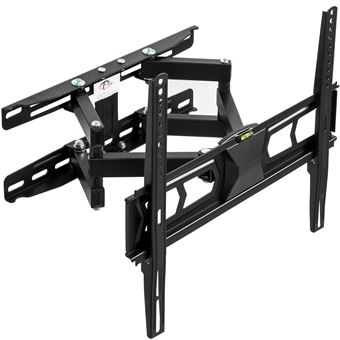 Soporte de pared para monitores de 32-55? 82-138cm inclinable y orientable nivel de aire, Negro