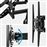 Soporte de pared para monitores de 32-55? 82-138cm inclinable y orientable nivel de aire, Negro_3