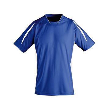 Camiseta futbol niños Sols Maracana Kids manga corta 12 Blanco/Azul - 1