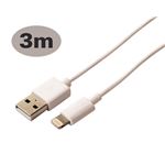 Ksix 3m USB 2.0 Lightning M/M - cables USB