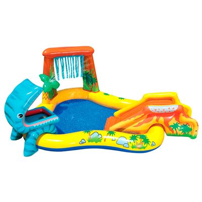 Centro juegos hinchable Intex dinosaurio 249x191x109 cm 272l