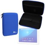 Funda Tapa Dura Azul Para Sony Xperia Z4 LTE | Z Qualcomm Snapdragon S4 Pro - Con Bolsillo De Red En Su Interior - Alta Calidad Por DURAGADGET