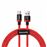 Baseus Tipo-C Cable de carga Cable de carga rápida trenzado de nylon de alta densidad 40W / 5A, Rojo_0