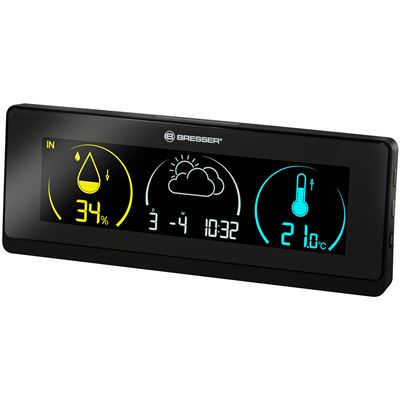 Estación meteorológica con Pantalla a Color Temeo Life Bresser - negro
