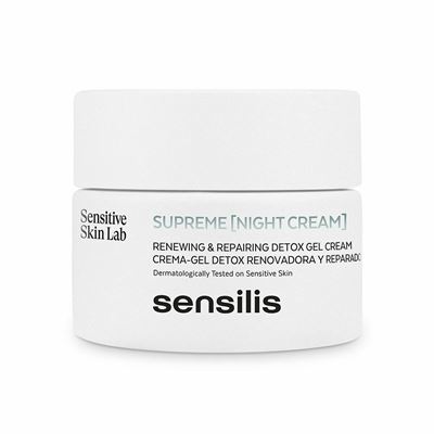 Crema Facial Antiedad De Noche Sensilis Supreme Real Detox 50ml
