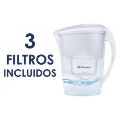 Jarra De Agua Jr-3025 Purificadora 2.4 L + 3 Filtros