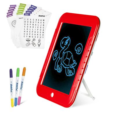 3d Magic Pad Tableta Led Dam Escritura Dibujo Luz . Rotuladores Colores Fichas, Pintura Escritura.rojo