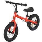 Bicicleta de equilibrio Homcom rojo 86x43x60 cm metal plástico goma