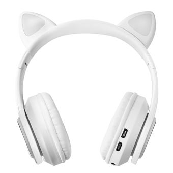 Auriculares Bluetooth Inalámbricos Diseño Gato Estéreo Con