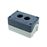 Caja de control de dispositivos eléctricos BeMatik para 2 pulsadores o interruptores de 22 mm gris_0