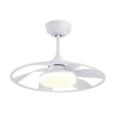 Ventilador De Techo Fabrilamp Led Celsius Regulable Con Control Remoto 26w 3cct 2950lm Ip20 Ø55cm Blanco