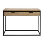Consola con cajón ECO Three Industrial Vintage – 40x100x81 cm. Negro