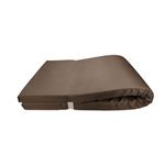 Colchón Tumbona Impermeable, Cojín Acomoda Textil 180x60x6 cm Desenfundable y Lavable, Marrón.