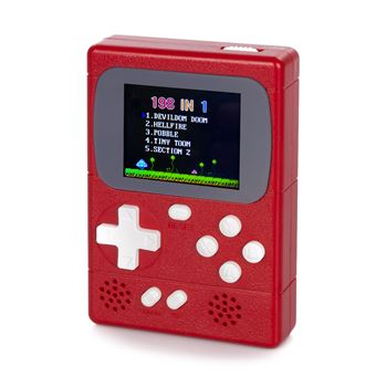 Mini consola portátil retro Pocket Player con 198 juegos de 8 bits,  pantalla de 2 pulgadas. DAM Rojo - Otros - Los mejores precios