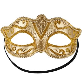 Máscara veneciana con patrón decorativo, Oro, Juegos de disfraces, Los mejores precios | Fnac