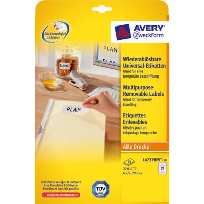 Avery Zweckform L4737REV-10 - Etiquetas de impresora